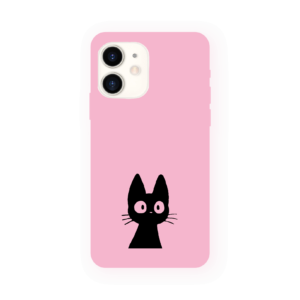 Küçük tatlı kara kedi tasarım telefon kılıfı