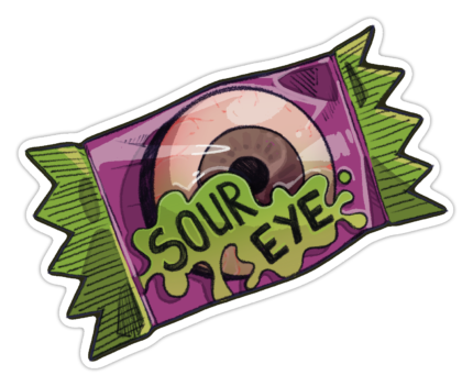 Sour Eye | Die Cut | Mat | Laminasyonlu Sticker