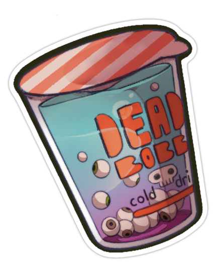 Dead Bobba | Die Cut | Mat | Laminasyonlu Sticker