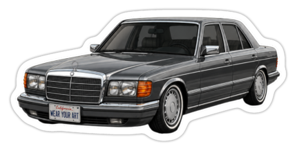 w126 Gri | Die Cut | Mat | Laminasyonlu Sticker