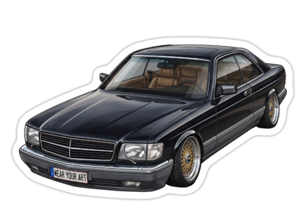 c126 Siyah | Die Cut | Mat | Laminasyonlu Sticker