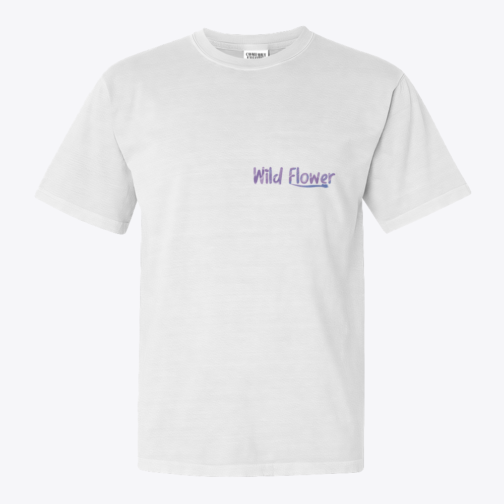 Clothing Mockup 41709 front W.Flower tasarımlı tişört