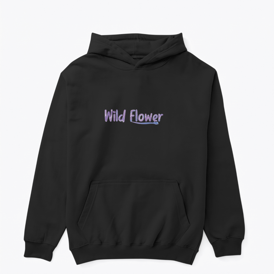 Clothing Mockup 41745 front W. Flower tasarımlı hoodie