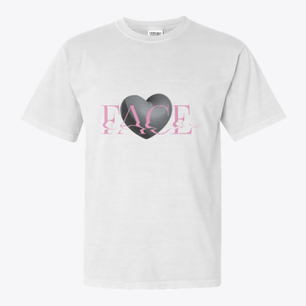 Face & Heart tasarımlı tişört
