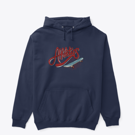 90’ların Sokak Ruhunu Yakala tasarımlı lacivert hoodie