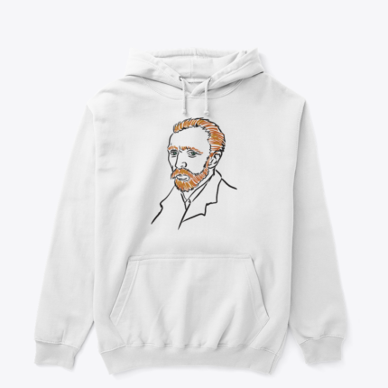 Bipolar Ressam Dokunuşu tasarımlı beyaz hoodie