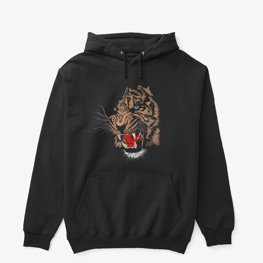 Gece Avcısı tasarımlı siyah hoodie