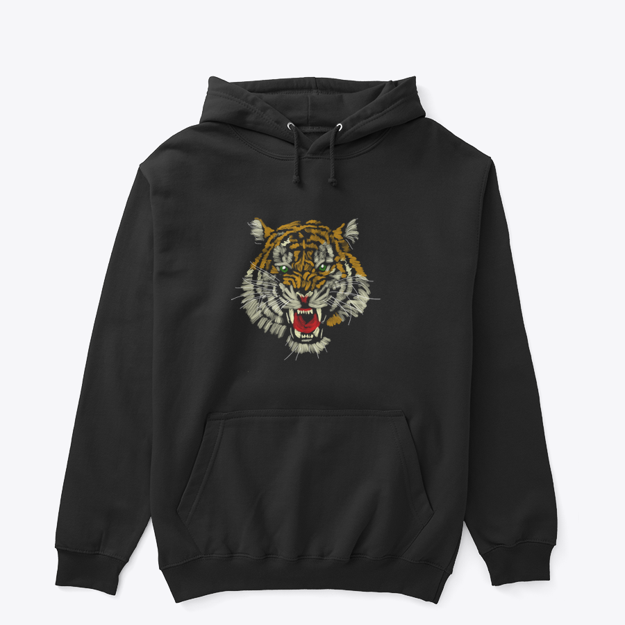 Clothing Mockup 44599 front Sokakların Vahşi Çocuğu tasarımlı siyah hoodie