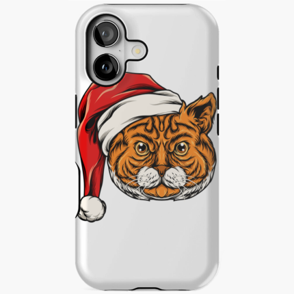 Christmas Tiger tasarımlı telefon kılıfı