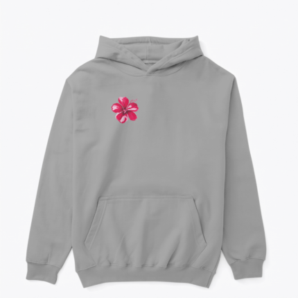 çiçek tasarımlı hoodie
