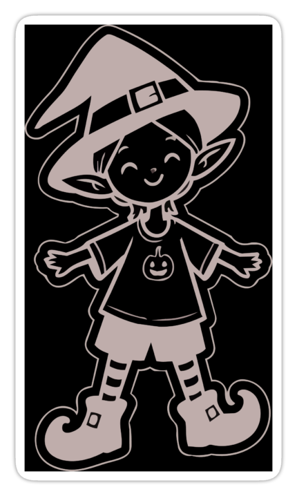 hallowen detaylı sticker tasarımı