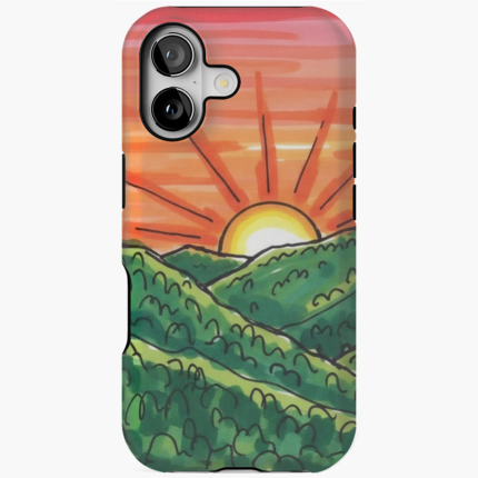 Sunrise tasarımlı telefon kılıfı