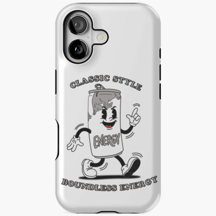 Vintage Retro Enerji İçeceği 1930’lar Maskot – Classic Style Boundless Energy tasarımlı telefon kılıfı